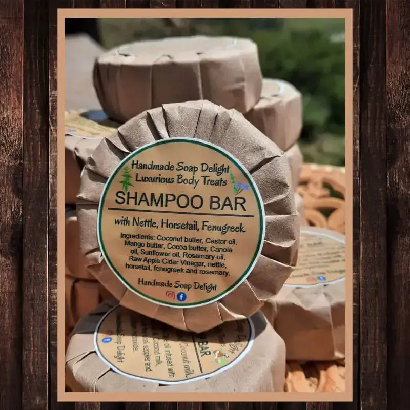 Shampoo Bar with Nettle, Horsetail and Fenugreek - Image 2